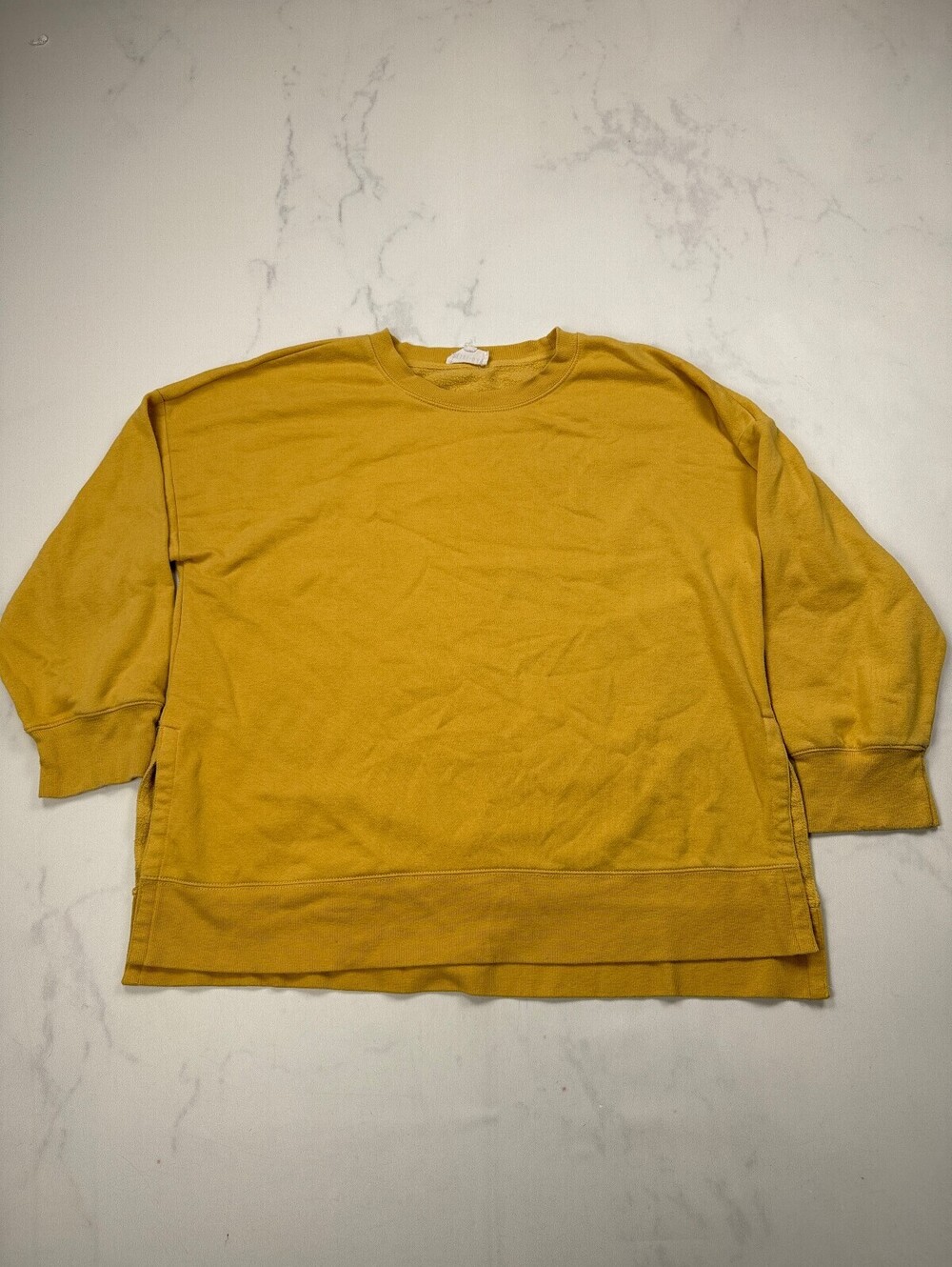 Olive+Oak Sweatshirt Mustard Modernist Boxy - Womens XXL